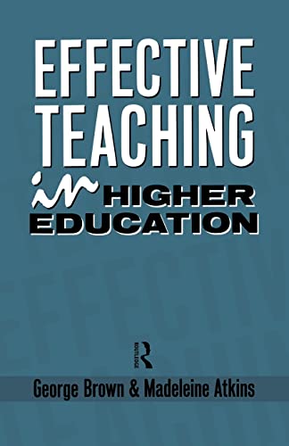 Stock image for Effective Teaching in Higher Education for sale by Better World Books