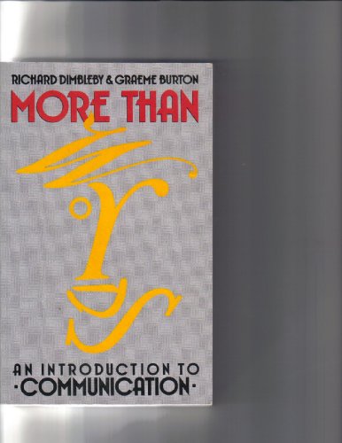 9780415039628: More Than Words: Introduction to Communication