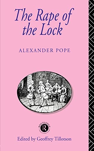 Stock image for The Rape of the Lock (Routledge English Texts) for sale by More Than Words