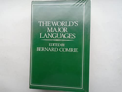 The World's Major Languages - Comrie, Bernard