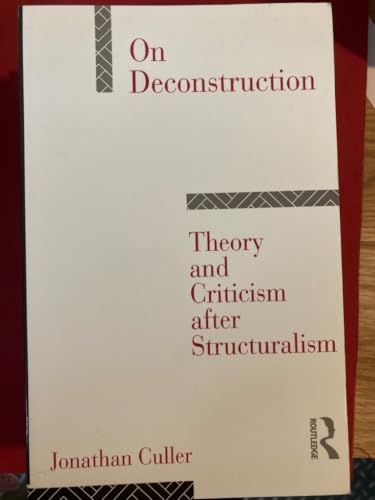 On Deconstruction (9780415045551) by Culler, Jonathan D.