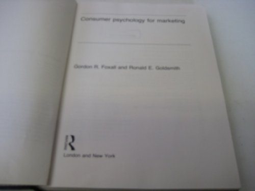 9780415046732: Consumer Psychology for Marketing