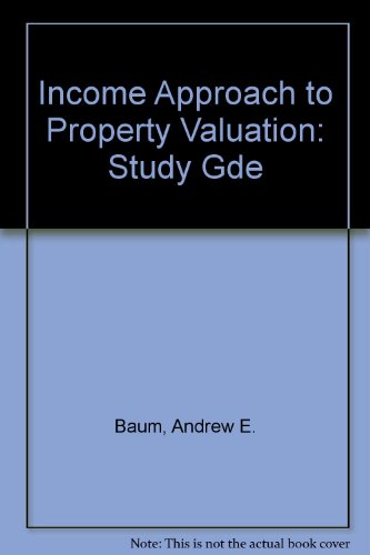 Beispielbild fr Study Gde (Income Approach to Property Valuation) zum Verkauf von Goldstone Books