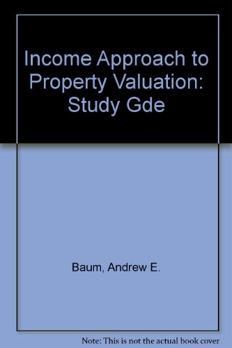 Imagen de archivo de Study Gde (Income Approach to Property Valuation) a la venta por Goldstone Books