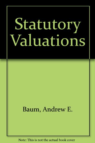 9780415048040: Statutory Valuations