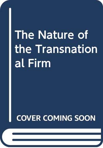 Imagen de archivo de The Nature of the Transnational Firm a la venta por NEPO UG