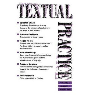 Beispielbild fr Textual Practice: Volume 4, Issue 1 (Textual Practice Journal) zum Verkauf von AwesomeBooks