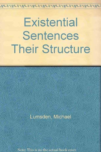 9780415053006: Existential Sentences: Their Structure and Meaning