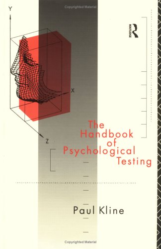 9780415054812: The Handbook of Psychological Testing