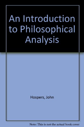 9780415055758: An Introduction to Philosophical Analysis