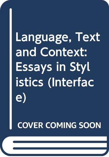 Imagen de archivo de Language, Text and Context a la venta por Anybook.com