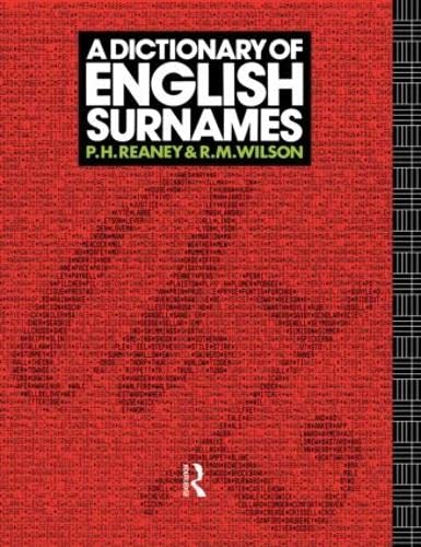 9780415057370: A Dictionary of English Surnames