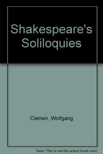 Beispielbild fr Shakespeare's Soliloquies zum Verkauf von JuddSt.Pancras