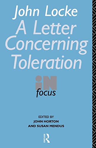 Imagen de archivo de John Locke's Letter on Toleration in Focus (Philosophers in Focus) a la venta por Main Point Books