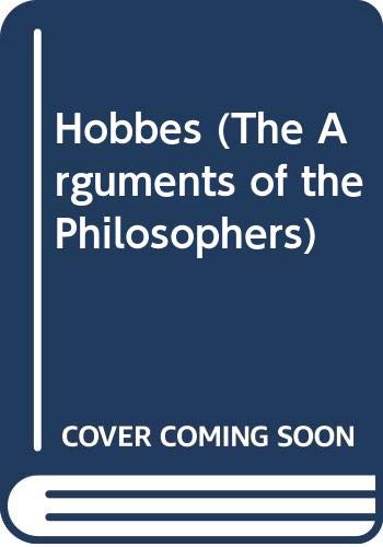 Stock image for Hobbes (Arguments of the Philosophers) for sale by Hay-on-Wye Booksellers