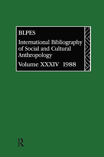 9780415064712: International Bibliography of Social and Cultural Anthropology: 1988/Bibliographie Internationale D'Anthropologie Sociale Et Culturelle (034)