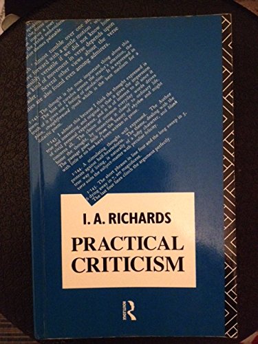 Practical Criticism (9780415065832) by Ivor A. Richards