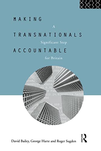 Imagen de archivo de Making Transnationals Accountable: A Significant Step for Britain a la venta por Chiron Media