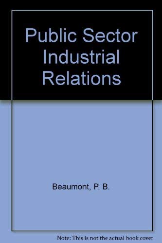 Stock image for Public Sector Industrial Relations for sale by WorldofBooks