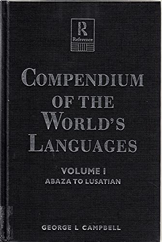 Compendium of the World's Languages. (2 volumes, Complete SET in Hardcover)