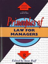 Image d'archives pour The Principles of Law for Managers (Routledge Series in the Principles of Management) mis en vente par AwesomeBooks