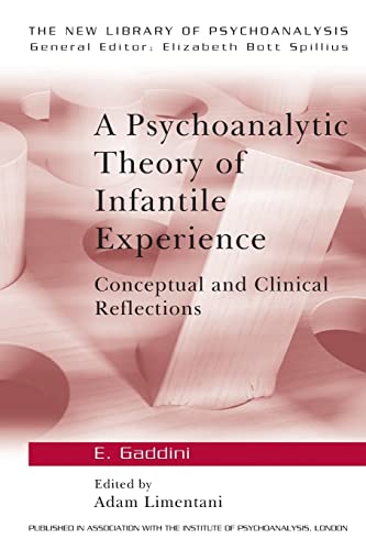 Imagen de archivo de A Psychoanalytic Theory of Infantile Experience: Conceptual and Clinical Reflections (The New Library of Psychoanalysis) a la venta por WorldofBooks