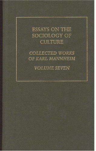 Imagen de archivo de Essays on the Sociology of Culture (Routledge Classics in Sociology) a la venta por Sequitur Books