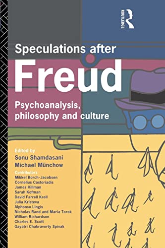 Stock image for Speculations After Freud : Psychoanalysis, Philosophy and Culture for sale by Chiron Media