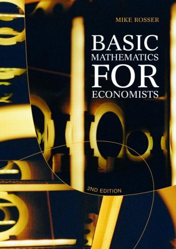 Stock image for Basic Mathematics for Economists for sale by ThriftBooks-Atlanta