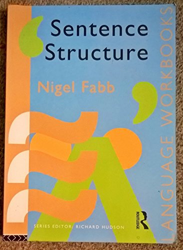 Imagen de archivo de Sentence Structure a la venta por N. Fagin Books