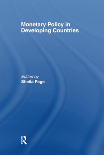 Beispielbild fr Monetary Policy in Developing Countries : Conference : Papers zum Verkauf von Buchpark