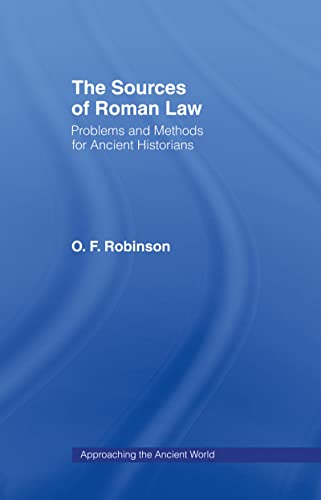 9780415089944: The Sources of Roman Law: Problems and Methods for Ancient Historians