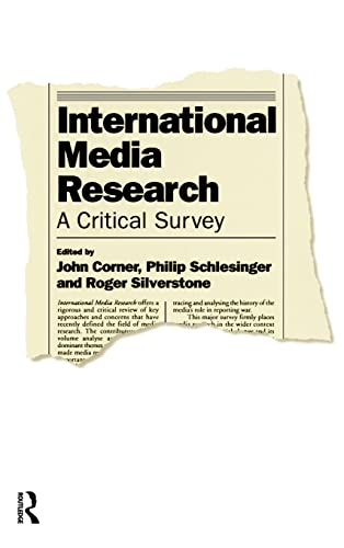 Imagen de archivo de International Media Research: A Critical Survey a la venta por JuddSt.Pancras