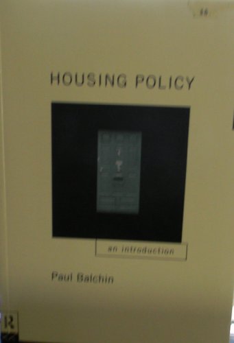Stock image for Housing Policy: An Introduction for sale by WorldofBooks