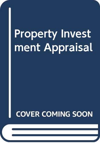 Imagen de archivo de Property Investment Appraisal a la venta por ThriftBooks-Dallas