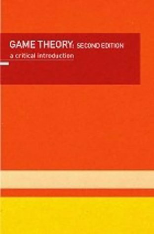 Beispielbild fr Game Theory: A Critical Introduction zum Verkauf von AwesomeBooks
