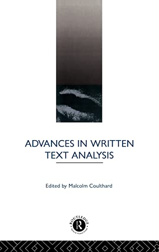 Beispielbild fr Advances in Written Text Analysis zum Verkauf von Blackwell's