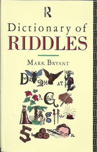 Beispielbild fr Dictionary Of Riddles. zum Verkauf von WorldofBooks