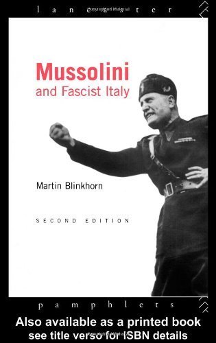 Imagen de archivo de Mussolini and Fascist Italy (Lancaster Pamphlets) a la venta por Books From California