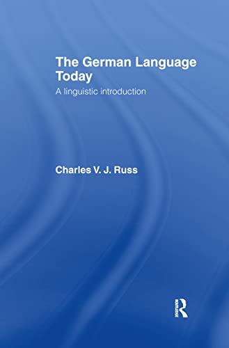 Stock image for The German Language Today: A Linguistic Introduction for sale by Chiron Media