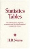 Beispielbild fr Statistics Tables: For Mathematicians, Engineers, Economists and the Behavioural and Management Sciences zum Verkauf von WorldofBooks