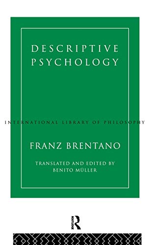 Beispielbild fr Descriptive Psychology (International Library of Philosophy) zum Verkauf von Chiron Media