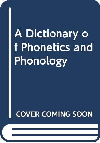 Beispielbild fr Dictionary of Phonetics and Phonology zum Verkauf von medimops