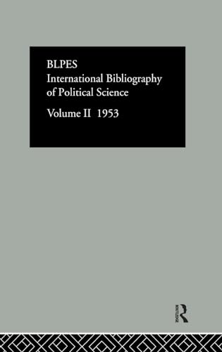 9780415126397: Intl Biblio Pol Sc 1953 Vol 2
