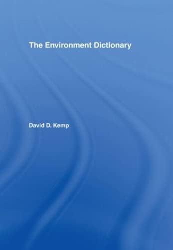 Beispielbild fr The Environment Dictionary zum Verkauf von Chiron Media