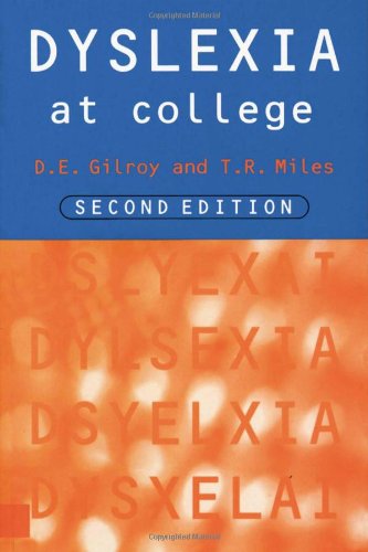 Imagen de archivo de Dyslexia at College a la venta por AwesomeBooks