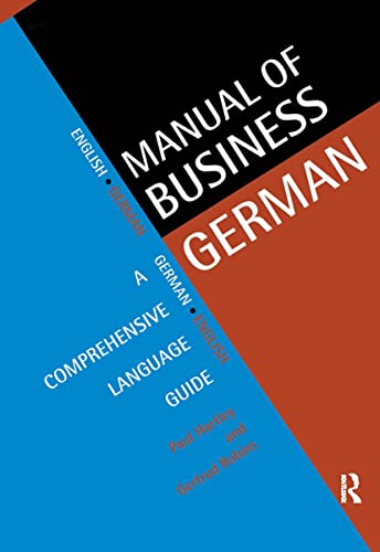 9780415129022: Manual of Business German: A Comprehensive Language Guide (Languages for Business)