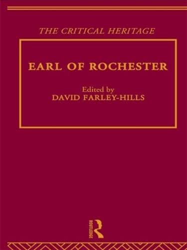 Imagen de archivo de Earl of Rochester: The Critical Heritage a la venta por Revaluation Books