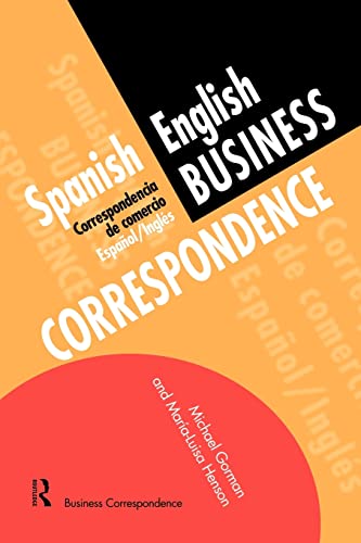 Imagen de archivo de Spanish/English Business Correspondence: Correspondecia de comercio Espanol/Ingles (Languages for Business) a la venta por HPB-Red