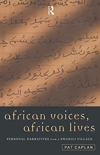 Imagen de archivo de African Voices, African Lives: Personal Narratives from a Swahili Village a la venta por WorldofBooks